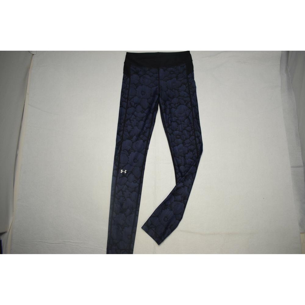 Under Armour Leggings Compression Pants Floral Yoga Running Womens‎ Small x 29"